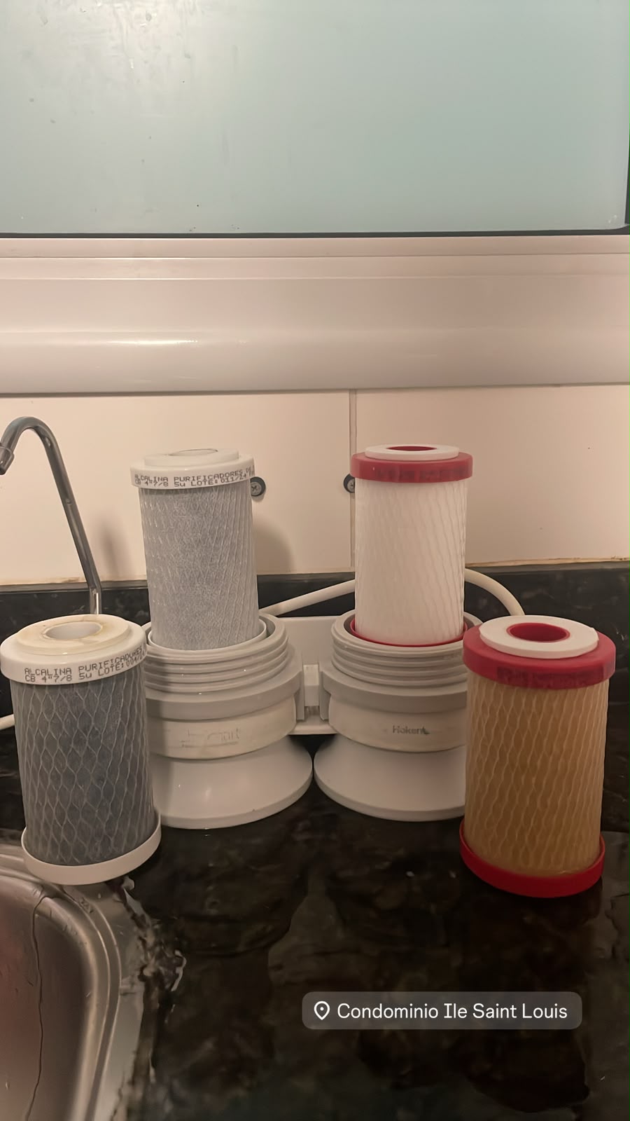 Foto real: Manutenção de purificadores